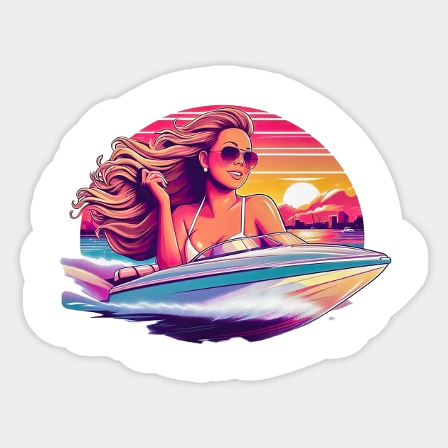 Queen On A Boat Sticker by Anthem